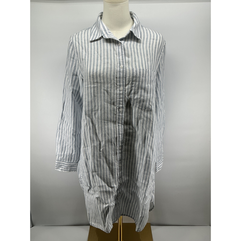 100% European Linen Shirt Dress